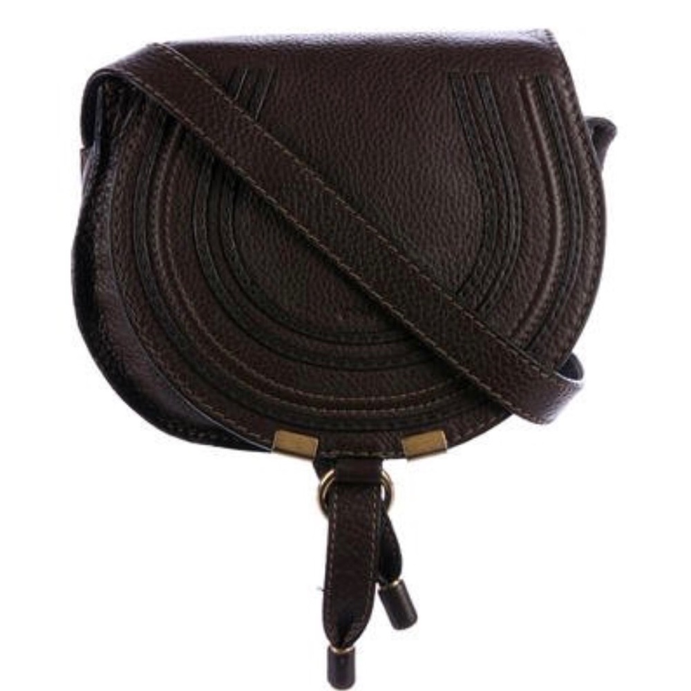 CHLOÉ SMALL MARCIE SADDLE CROSSBODY BAG